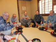 塔の茶屋　茶がゆ弁当をいただく